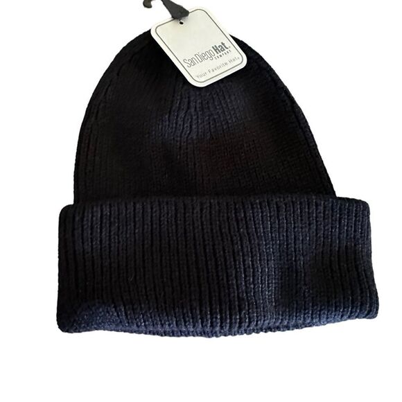 NWT - San Diego Hat Co - Black Women’s Beanie - Hat Clips to secure hat - Picture 2 of 12